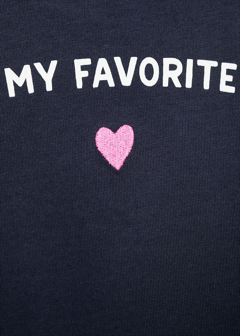 Message heart T-shirt