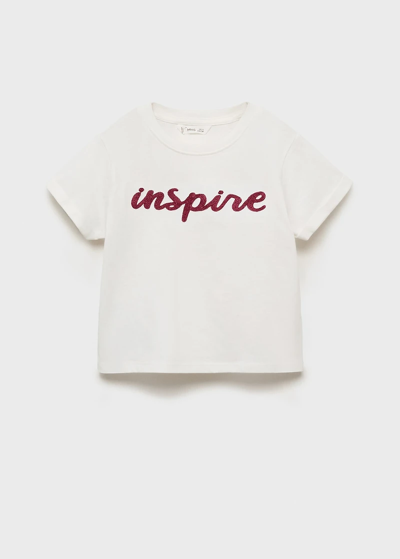 Embroidered cotton T-shirt