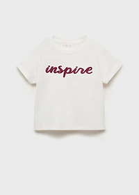 Embroidered cotton T-shirt