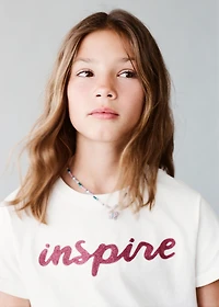 Embroidered cotton T-shirt