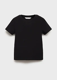 Ribbed cotton T-shirt