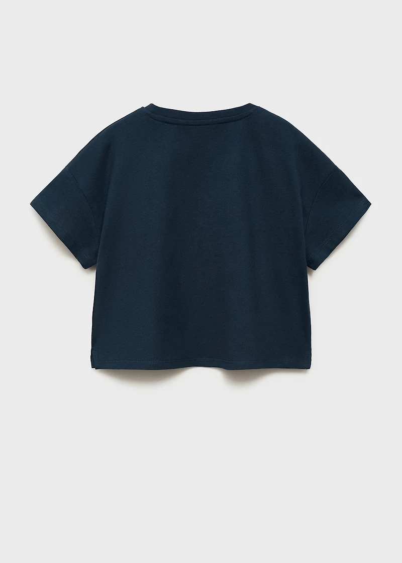 Embroidered cotton T-shirt