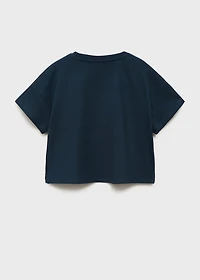 Embroidered cotton T-shirt