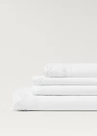 59/63 inches embroidered cotton top sheet