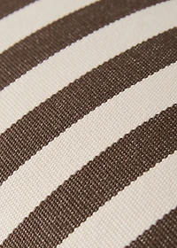 Cotton two-tone cushion cover with woven stripes 30x50 cm