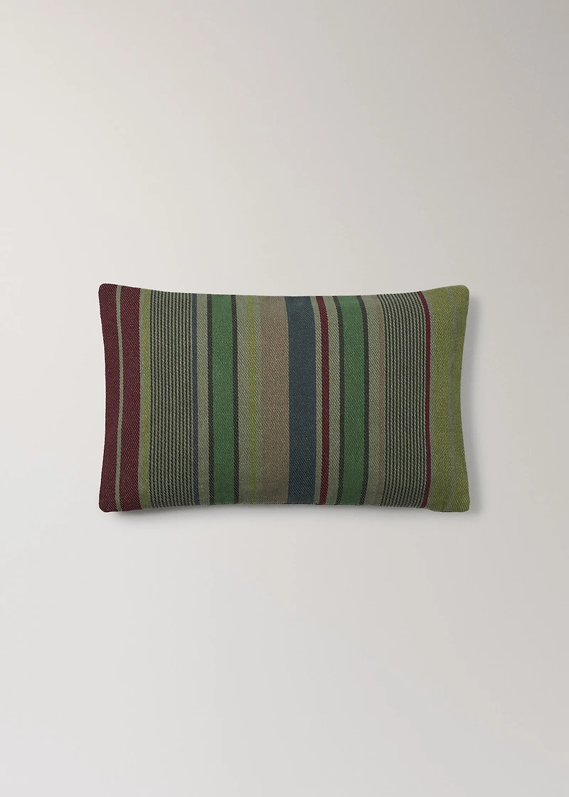 Cotton overdyed striped cushion cover 30x50 cm