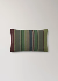 Cotton overdyed striped cushion cover 30x50 cm