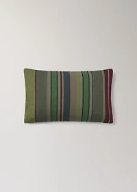 Cotton overdyed striped cushion cover 30x50 cm