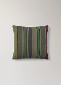 Cotton overdyed striped cushion cover 45x45 cm