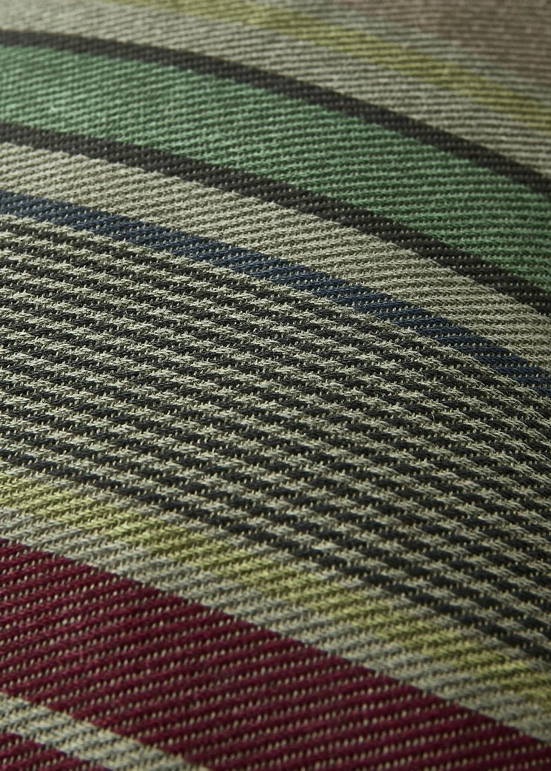 Cotton overdyed striped cushion cover 45x45 cm