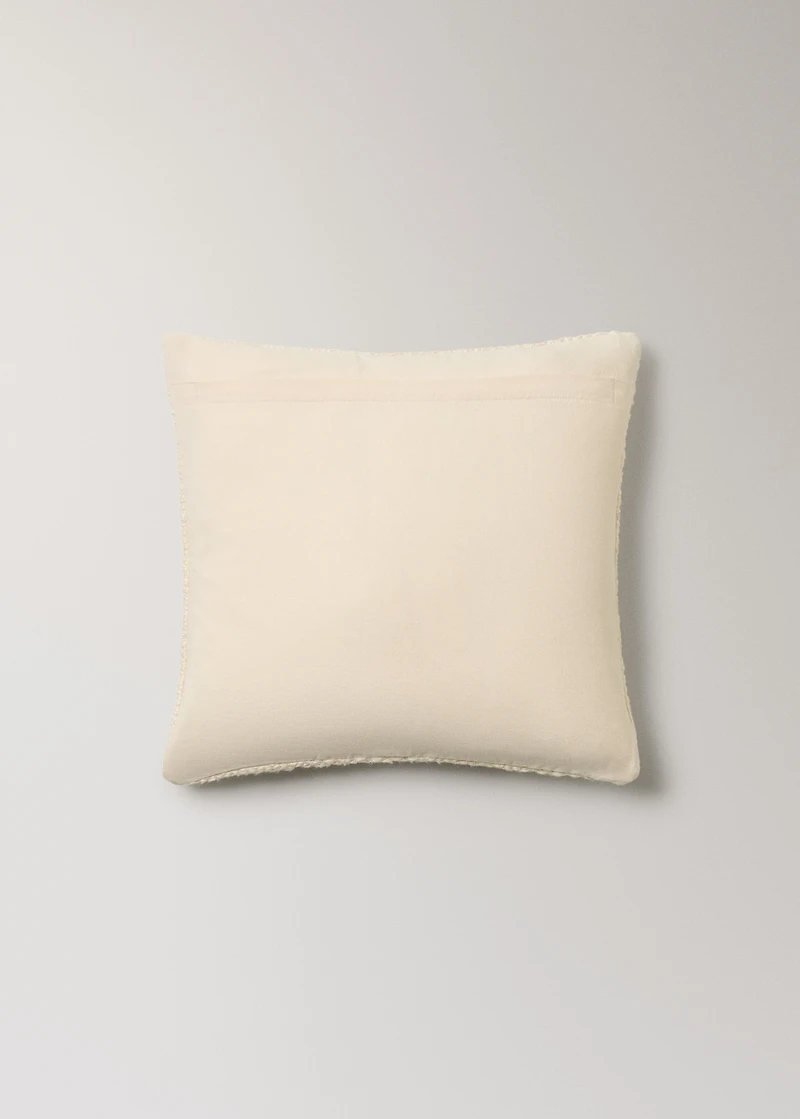 Structured cotton cushion cover 50x50 cm