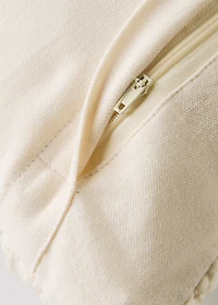 Structured cotton cushion cover 50x50 cm