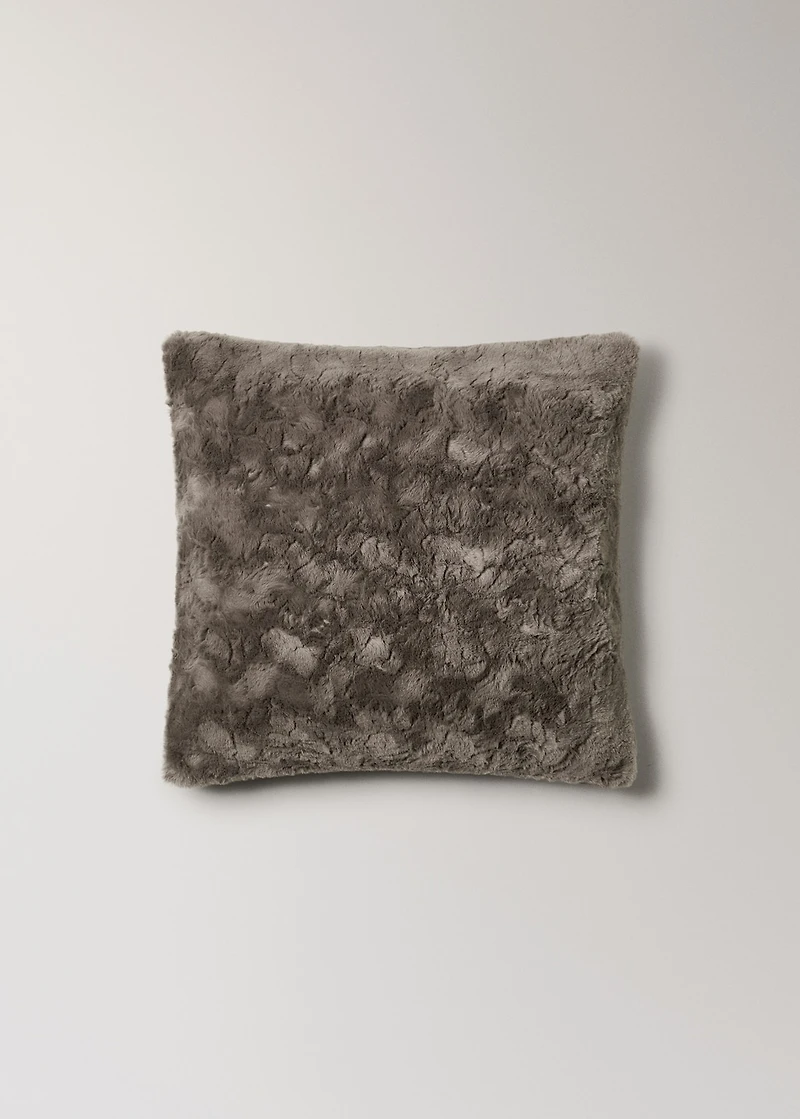 Faux-fur textured cushion cover 50x50 cm