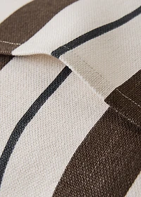 Cotton cushion cover with printed stripes 45x45 cm