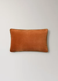 Velvet cushion cover with contrasting piping 30x50 cm