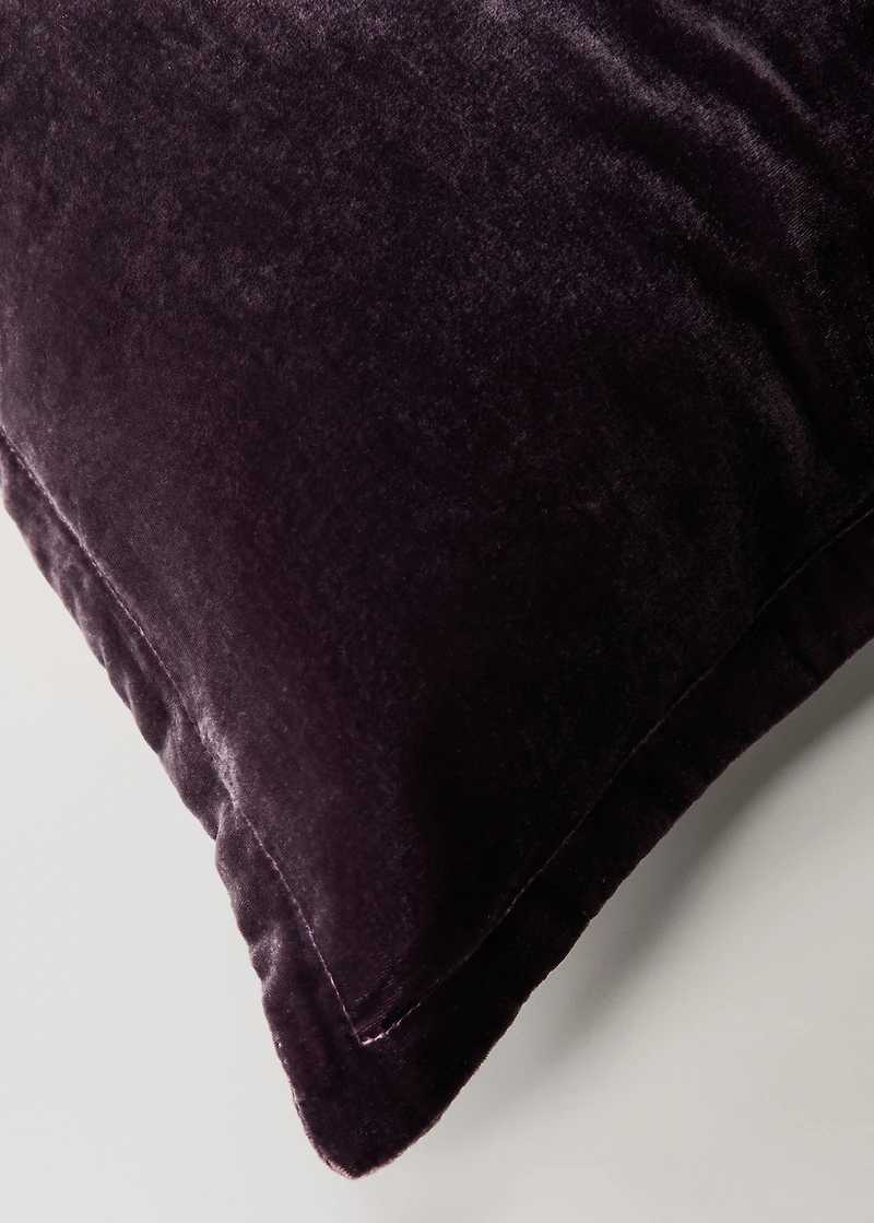 Silk velvet cushion cover 45x45 cm