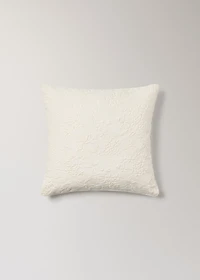 Cotton linen embroidered cushion cover 50x50 cm