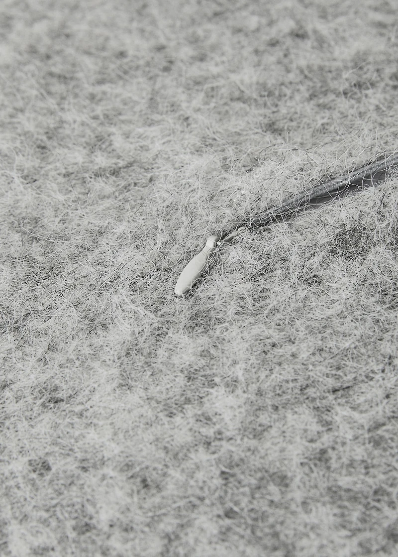 Carded-effect cushion cover 50x50 cm