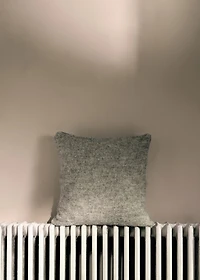 Carded-effect cushion cover 50x50 cm