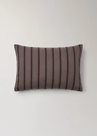 Cotton two-tone striped cushion cover 40x60 cm