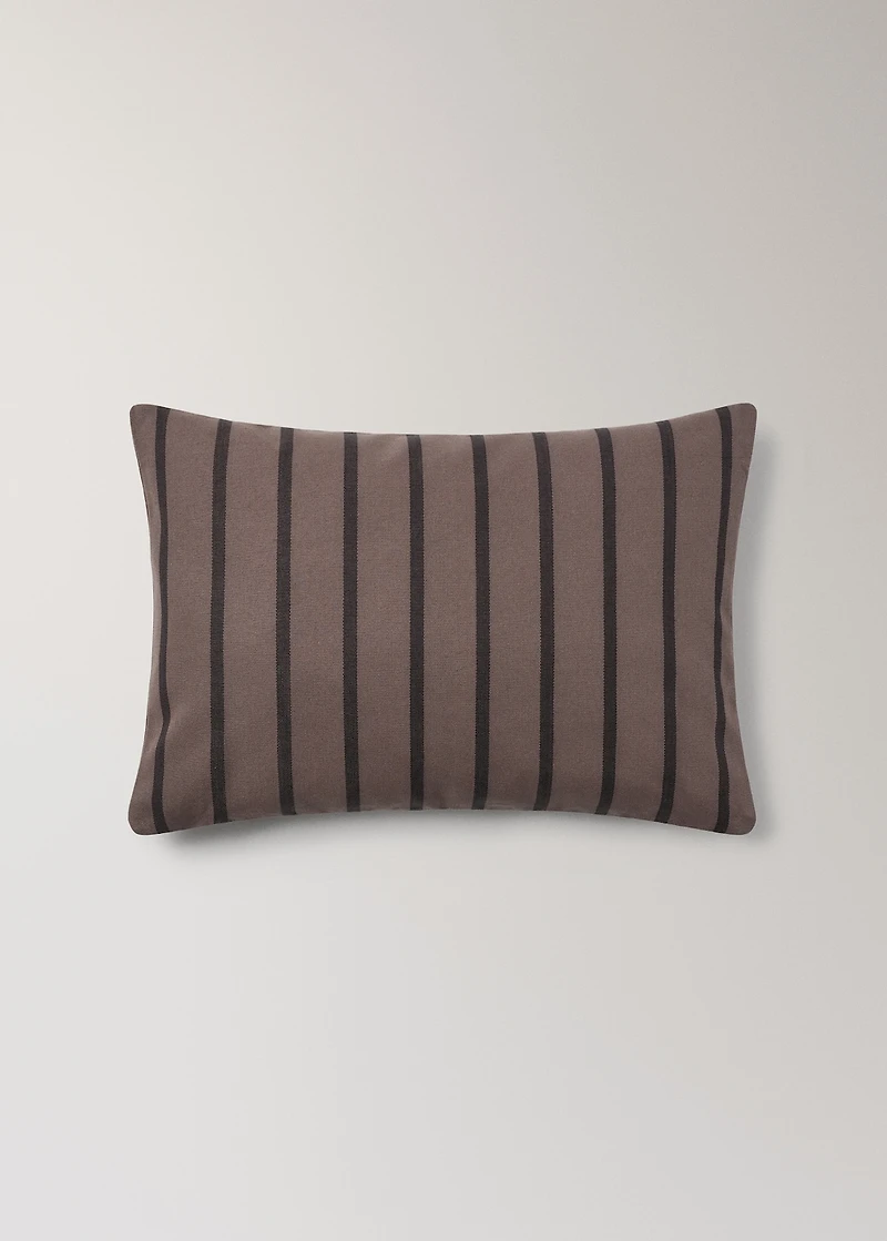 Cotton two-tone striped cushion cover 40x60 cm