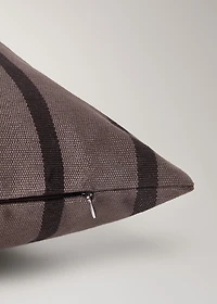 Cotton two-tone striped cushion cover 40x60 cm