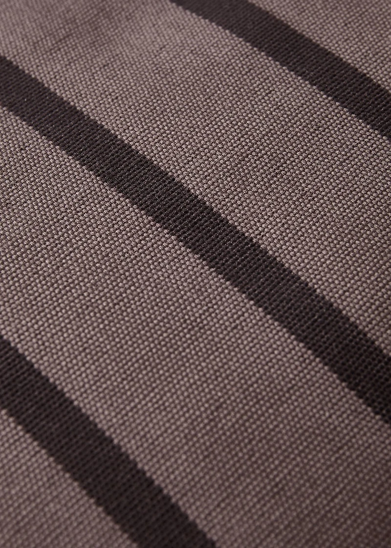 Cotton cushion cover with two-tone stripes 40x40 cm