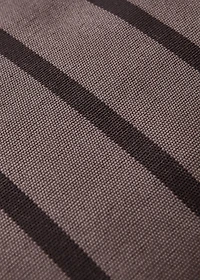 Cotton cushion cover with two-tone stripes 40x40 cm