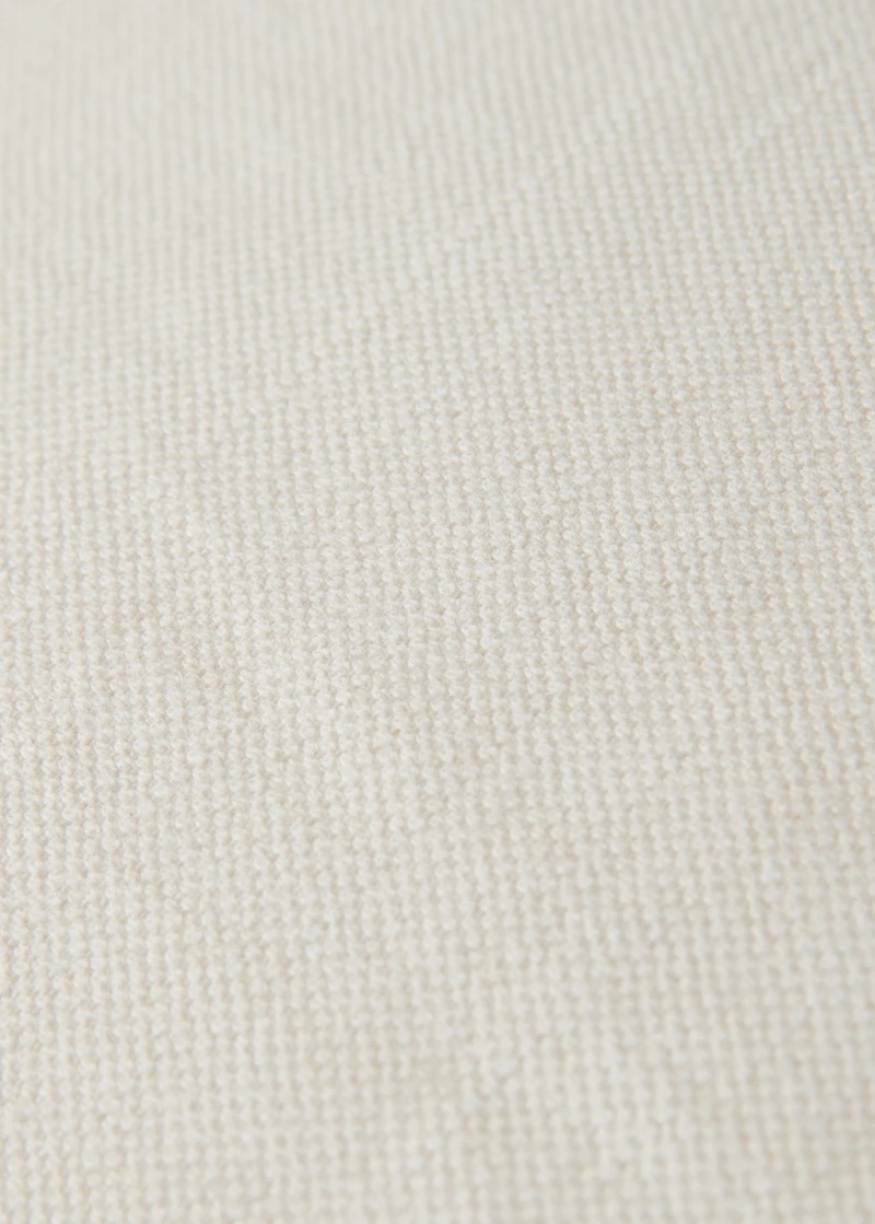 Cotton linen cushion cover with overlock tab 50x50 cm