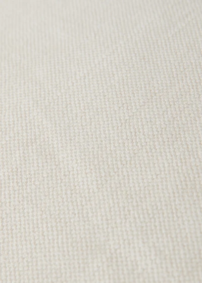 Cotton linen cushion cover with overlock tab 50x50 cm