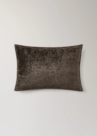 Velvet linen cushion cover 40x60 cm