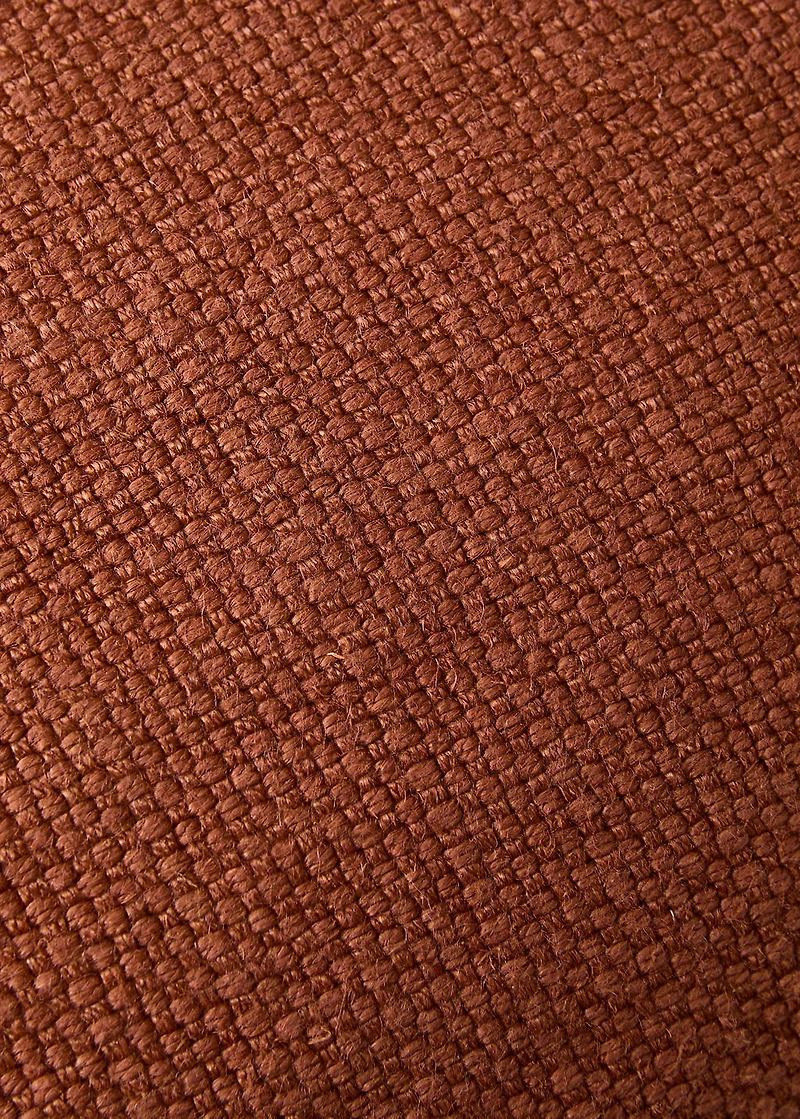 Linen cushion cover with overlock stitching 40x60 cm