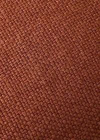 Linen cushion cover with overlock stitching 40x60 cm