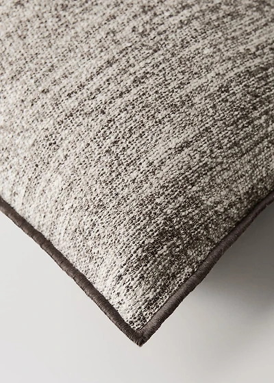 Cotton, linen and wool textured cushion cover with zip