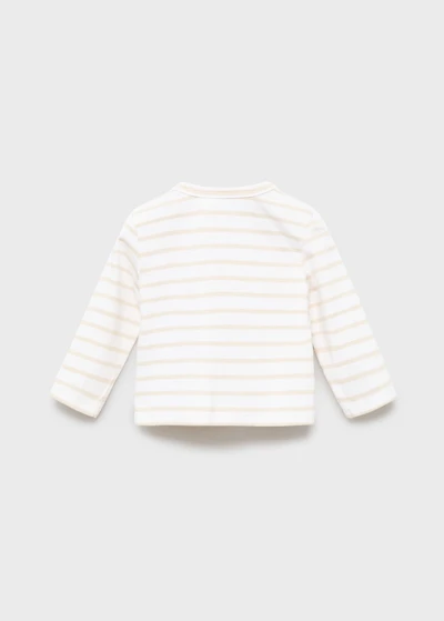 Striped wrap t-shirt