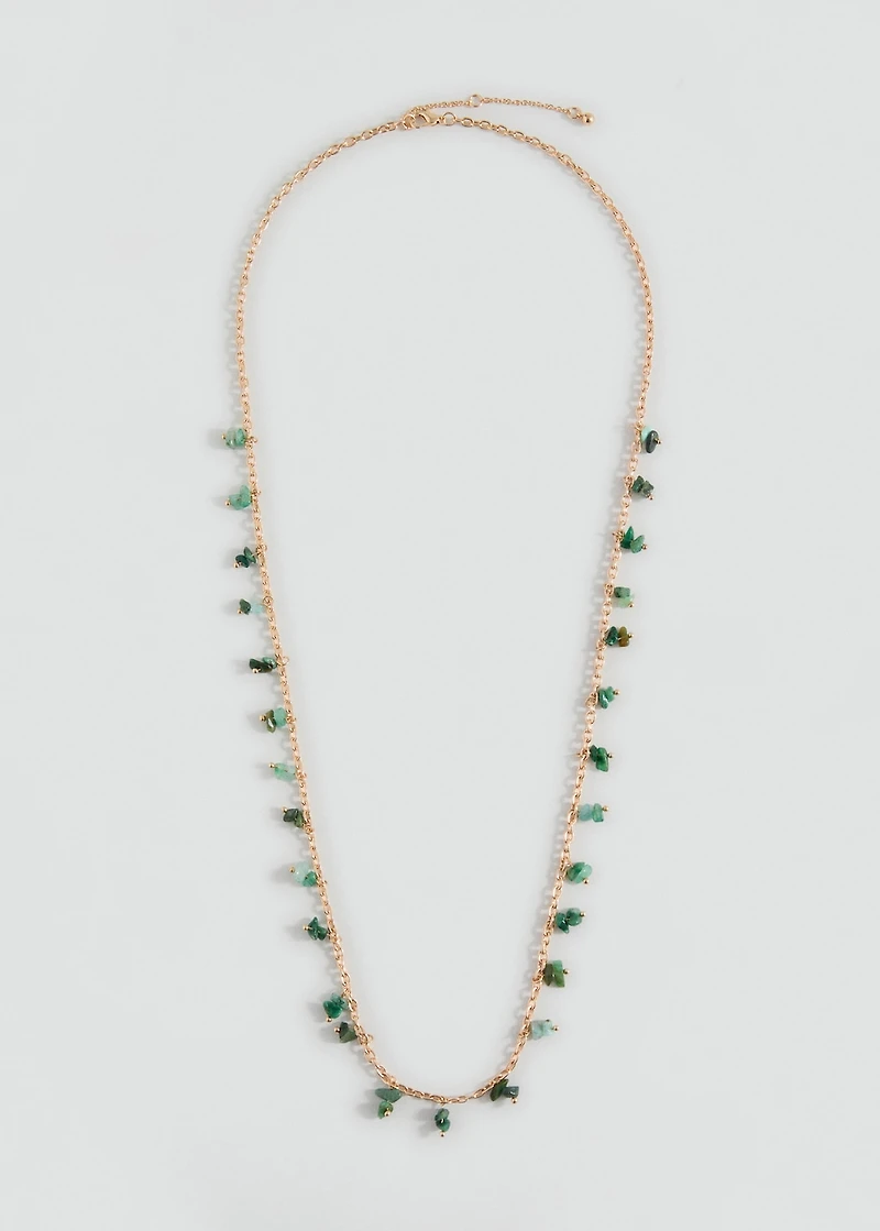 Bead stone necklace