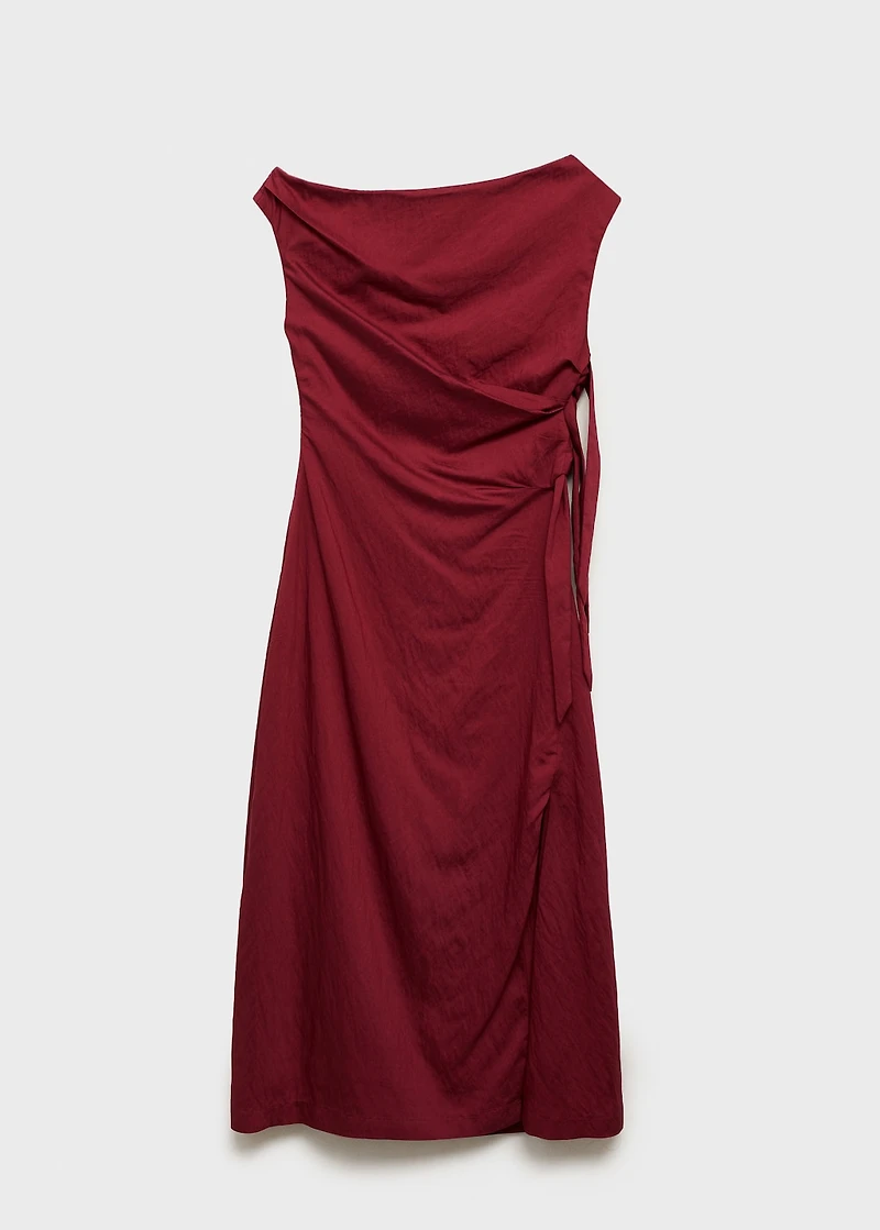 Asymmetrical knotted dress