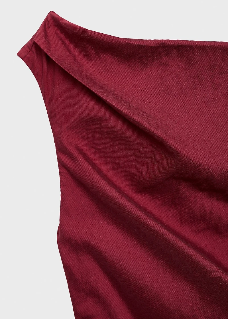 Asymmetrical knotted dress