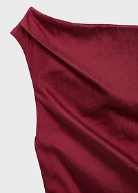 Asymmetrical knotted dress