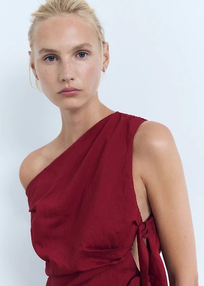 Asymmetrical knotted dress