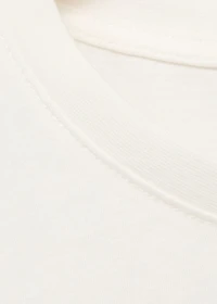 Printed cotton-blend t-shirt