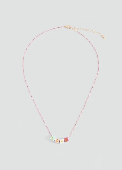 Letters bead necklace