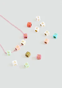 Letters bead necklace