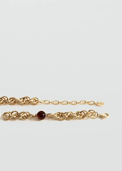 Combined bead chain necklace