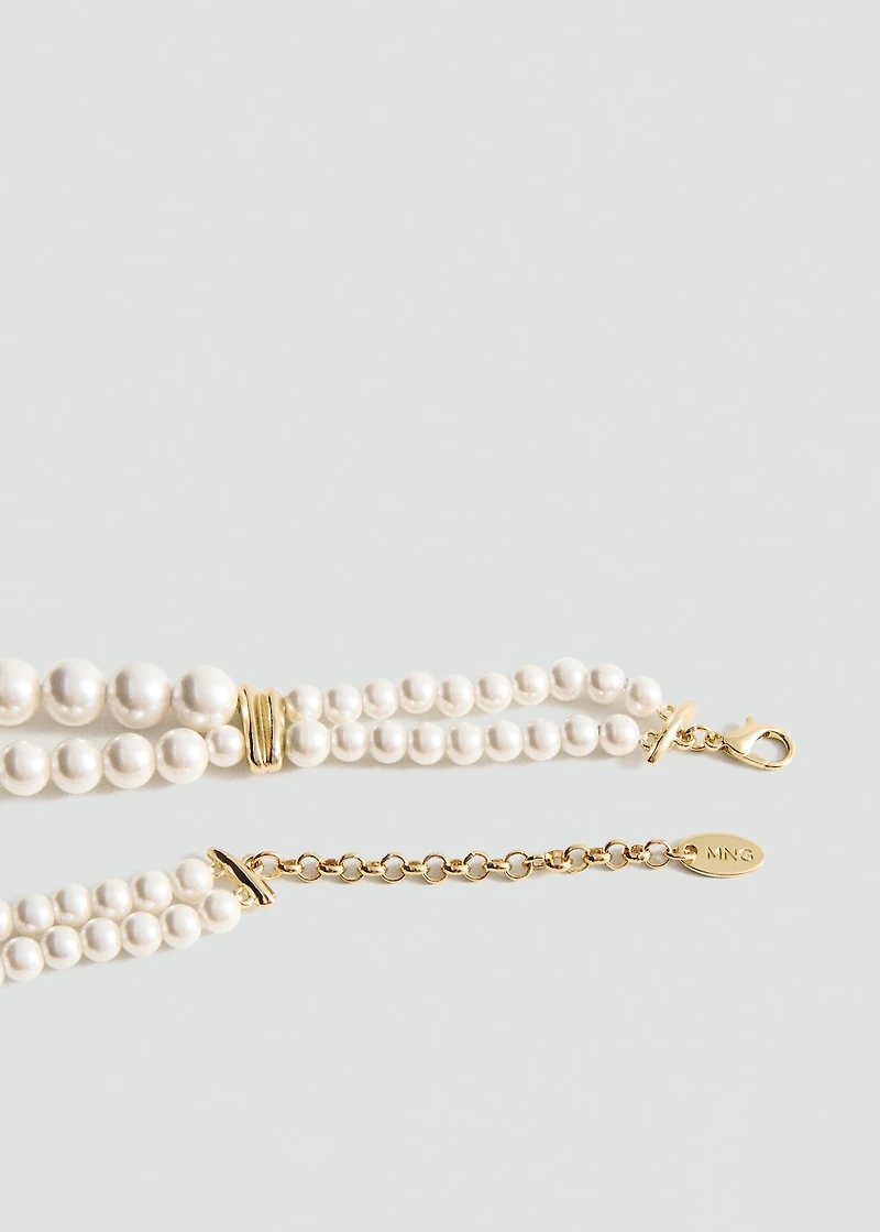 Pearl and crystal choker