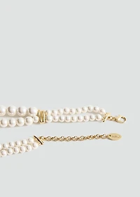 Pearl and crystal choker