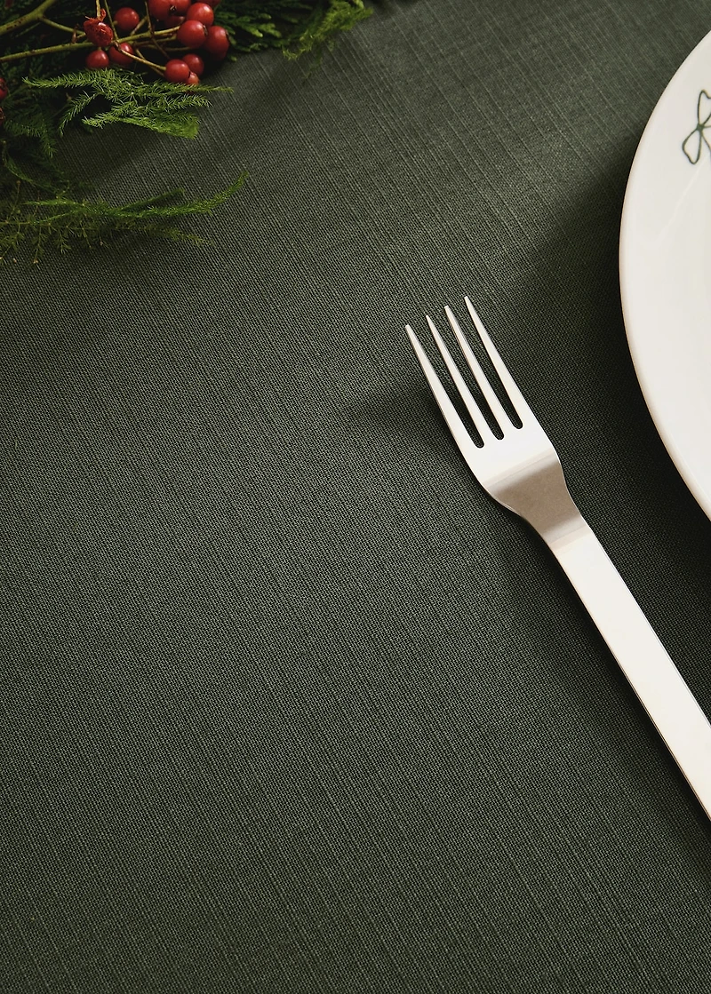 Cotton hemstitched tablecloth for to diners