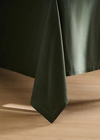 Cotton hemstitched tablecloth for to diners