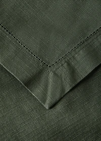 Cotton hemstitched tablecloth for 6 to 8 diners