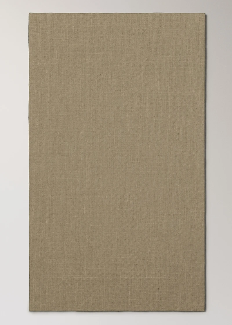 100% resin-coated linen tablecloth with contrasting overlock for 6 to 8 diners